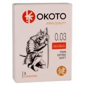 Тонкие презервативы OKOTO Thin Extra Soft - 3 шт. - Sitabella - купить с доставкой в Ельце