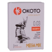 Набор из 4 презервативов OKOTO MegaMIX - Sitabella - купить с доставкой в Ельце