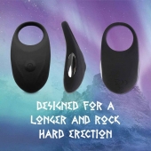 Черное эрекционное виброкольцо Thor Cockring - FeelzToys - в Ельце купить с доставкой