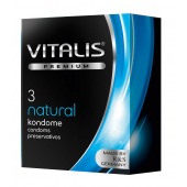 Классические презервативы VITALIS PREMIUM natural - 3 шт. - Vitalis - купить с доставкой в Ельце