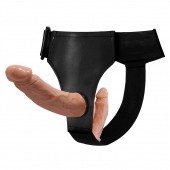 Женский страпон с 2 отростками - внешним и внутренним - Baile - купить с доставкой в Ельце