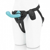Голубая изогнутая насадка 6in Remote Control Ripple P-Spot G-Spot на черных трусиках - 16 см. - Pegasus - купить с доставкой в Ельце