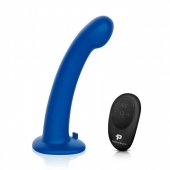 Синяя насадка Remote Control P-Spot G-Spot с черными трусиками - 20 см. - Pegasus - купить с доставкой в Ельце