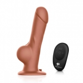 Реалистичный страпон с радиоуправлением Remote Control Realistic - 21 см. - Pegasus - купить с доставкой в Ельце