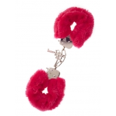 Металлические наручники с красной меховой опушкой METAL HANDCUFF WITH PLUSH RED - Dream Toys - купить с доставкой в Ельце