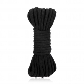 Черная хлопковая веревка для связывания Bondage Rope - 10 м. - Lux Fetish - купить с доставкой в Ельце