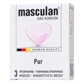 Супертонкие презервативы Masculan Pur - 3 шт. - Masculan - купить с доставкой в Ельце
