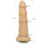 Телесная насадка Harness - 15,8 см. - LOVETOY (А-Полимер) - купить с доставкой в Ельце