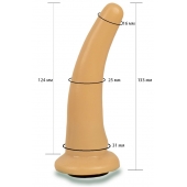 Телесная гладкая насадка Harness - 13,3 см. - LOVETOY (А-Полимер) - купить с доставкой в Ельце