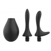 Черный анальный душ Nexus Anal Douche Set с 2 сменными насадками - Nexus Range - купить с доставкой в Ельце