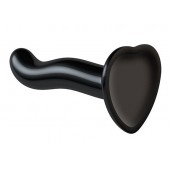 Черный фаллоимитатор-насадка Strap-On-Me P G spot Dildo size S - 16,4 см. - Strap-on-me - купить с доставкой в Ельце