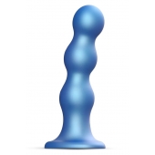Голубая насадка Strap-On-Me Dildo Plug Balls size S - Strap-on-me - купить с доставкой в Ельце