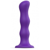 Фиолетовая насадка Strap-On-Me Dildo Geisha Balls size M - Strap-on-me - купить с доставкой в Ельце
