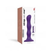 Фиолетовая насадка Strap-On-Me Dildo Geisha Balls size XL - Strap-on-me - купить с доставкой в Ельце