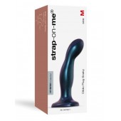 Темно-синяя насадка Strap-On-Me Dildo Plug Snaky size M - Strap-on-me - купить с доставкой в Ельце