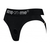Черные трусики для насадок Heroine Lingerie Harness - size L - Strap-on-me - купить с доставкой в Ельце