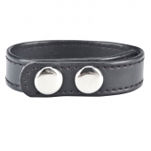 Кольцо на пенис SNAP COCK RING из искусственной кожи на клепках - BlueLine - в Ельце купить с доставкой