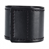 Хомут-утяжка для мошонки из искусственной кожи на липучке VELCRO BALL STRETCHER- 4 см. - BlueLine - в Ельце купить с доставкой