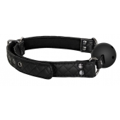 Черный кляп-шарик BALL GAG DIAMOND - Dream Toys - купить с доставкой в Ельце