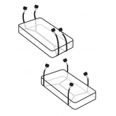 Фиксаторы для кровати WRAPAROUND MATTRESS RESTRAIN - Pipedream - купить с доставкой в Ельце
