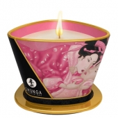 Массажная свеча Rose Petals с ароматом розы - 170 мл. - Shunga - купить с доставкой в Ельце