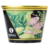 Массажная свеча Exotic Green Tea с ароматом зелёного чая - 170 мл. - Shunga - купить с доставкой в Ельце