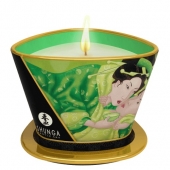 Массажная свеча Exotic Green Tea с ароматом зелёного чая - 170 мл. - Shunga - купить с доставкой в Ельце