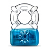 Синее эрекционное виброкольцо Pleaser Rechargeable C-Ring - Blush Novelties - в Ельце купить с доставкой