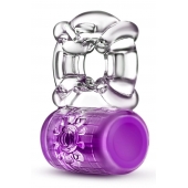 Фиолетовое эрекционное виброкольцо Pleaser Rechargeable C-Ring - Blush Novelties - в Ельце купить с доставкой