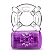 Фиолетовое эрекционное виброкольцо One Night Stand Vibrating C-Ring - Blush Novelties - в Ельце купить с доставкой