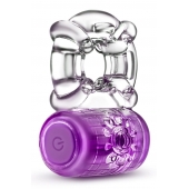 Фиолетовое эрекционное виброкольцо One Night Stand Vibrating C-Ring - Blush Novelties - в Ельце купить с доставкой