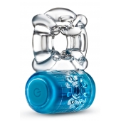 Синее эрекционное виброкольцо One Night Stand Vibrating C-Ring - Blush Novelties - в Ельце купить с доставкой