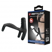 Черная вибронасадка на пенис Vibrating Penis Sling - Baile - в Ельце купить с доставкой
