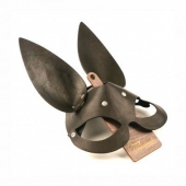 Черная гладкая маска  Зайка  с длинными ушками - Crazy Handmade - купить с доставкой в Ельце