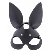 Черная гладкая маска  Зайка  с длинными ушками - Crazy Handmade - купить с доставкой в Ельце