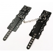 Узорчатые кожаные оковы с регулируемыми ремешками - Crazy Handmade - купить с доставкой в Ельце