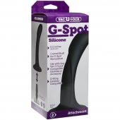 Черная изогнутая насадка Vac-U-Lock G-Spot - 16,5 см. - Doc Johnson - купить с доставкой в Ельце