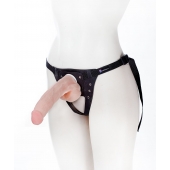 Реалистичный фаллос на поясе Harness - 20,5 см. - LOVETOY (А-Полимер) - купить с доставкой в Ельце