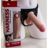 Страпон в подарочной упаковке: трусики с плугом и фаллоимитатор-насадка - 16 см. - LOVETOY (А-Полимер) - купить с доставкой в Ельце