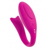 Розовый вибратор для пар Dolphy с пультом ДУ - A-toys