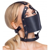 Черный намордник с кляпом-шаром Head Harness With A Gag - Orion - купить с доставкой в Ельце