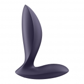 Фиолетовый анальный вибростимулятор Power Plug - Satisfyer - в Ельце купить с доставкой