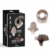 Набор из 3 дымчатых эрекционных колец с вибрацией Teasers Ring Kit - Chisa - в Ельце купить с доставкой