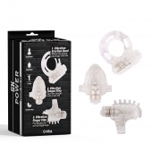 Набор из 3 прозрачных эрекционных колец с вибрацией Teasers Ring Kit - Chisa - в Ельце купить с доставкой