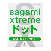 Презерватив Sagami Xtreme Type-E с точками - 1 шт. - Sagami - купить с доставкой в Ельце