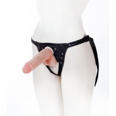 Страпон с поясом Harness - 19 см. - LOVETOY (А-Полимер) - купить с доставкой в Ельце