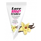 Съедобное согревающее массажное масло Love Me Tender Vanilla с ароматом ванили - 10 мл. - Love to Love - купить с доставкой в Ельце