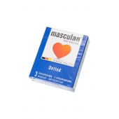 Презервативы с пупырышками Masculan Dotted - 3 шт. - Masculan - купить с доставкой в Ельце