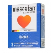 Презервативы с пупырышками Masculan Dotted - 3 шт. - Masculan - купить с доставкой в Ельце