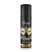 Съедобный гель Dual Vibe Pina Colada с эффектом вибрации и вкусом коктейля пина колада - 15 мл. - ORGIE - купить с доставкой в Ельце